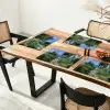 Kat - Vrouw - Bloemen - Huis Placemat vinyl groot -zzsfeer4_Kitchenyeah-website