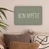 Spreuken - Bon appétit - Quotes - Eet smakelijk - Eten canvas 2cm klein -sfeer1