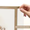 Theekop - Bladeren - Blauw Light Box met batterij (Wandlamp) middel -USP_websiteprintNL