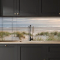 Zandstrand - Bewolkt - Duinen keuken achterwand 2 middel -sfeer1