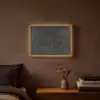 Beton - Patroon - Zwart Light Box met batterij (Wandlamp) middel -sfeer4