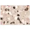 Licht - Roze - Terrazzo - Stenen tuinposter los doek groot -3d