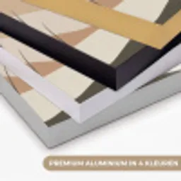 Japandi - Landschap - Beige Textielframe zwart klein -USP_kleurenNL