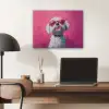 Pink - Hond - Bubbel PET vilt klein -sfeer5