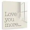 Minimalistisch - Love - Beige plexiglas 5mm klein -zzzproduct_nieuw