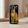 Panter - Realistisch - Bruin Telefoonhoesje iPhone 17 Pro klein -sfeer2