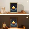 Ster - Gezichtje - Nacht - Wolken Light Box met kabel klein -sfeer3_kind