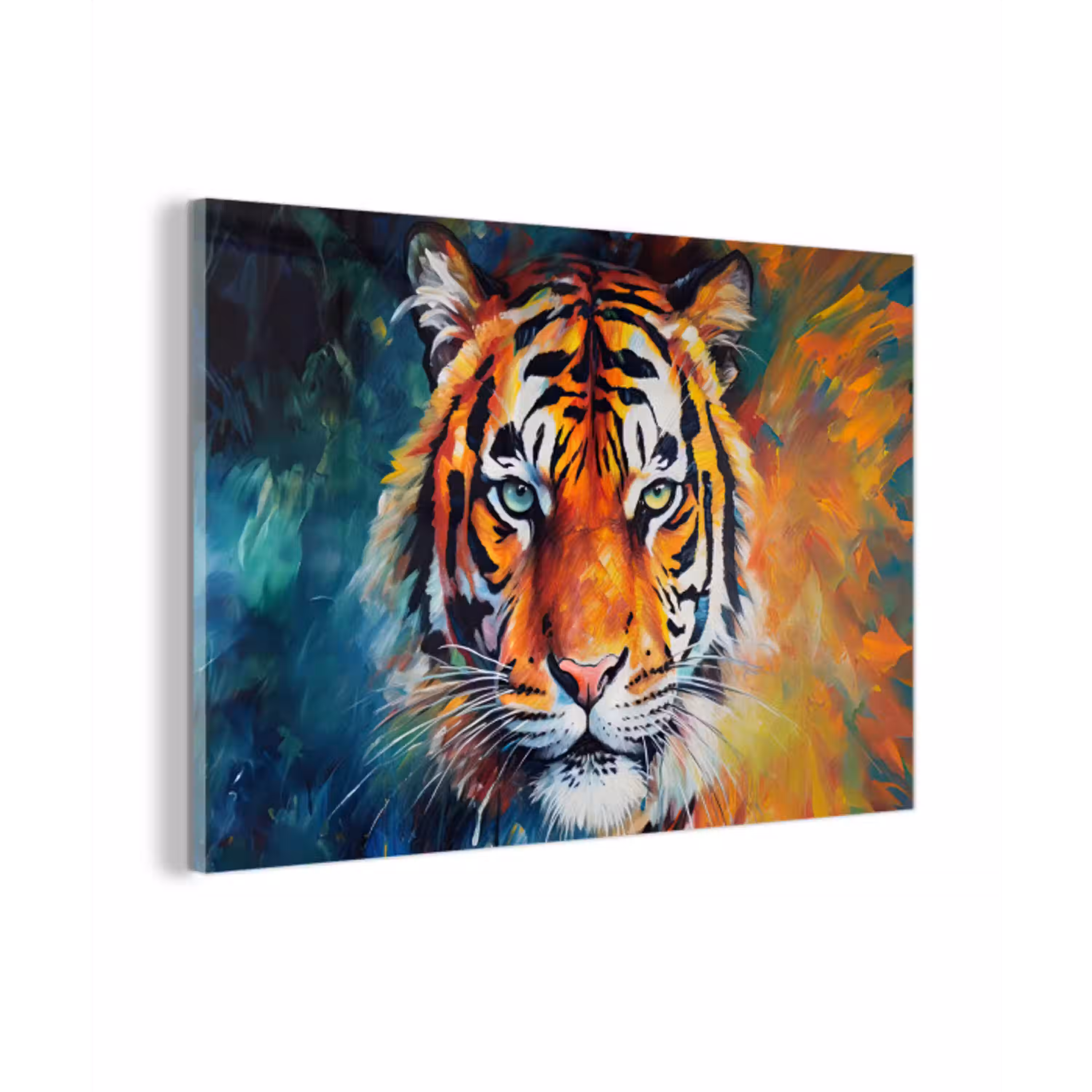 Tijger - Dieren - Olieverf - Kunst plexiglas 5mm klein -z3d