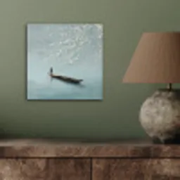 Bloesems - Minimalistisch - Wateroppervlak - Boot aluminium wit klein -sfeer2