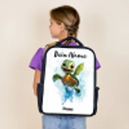 Schildpad - Water - Groen Rugzak - Zwart middel -sfeer5