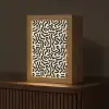 Abstract - Lijnen - Zwart Light Box met kabel (Tafellamp) klein 925 -z3d_website