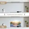 Strand - Zon - Duin - Gras - Zand - Horizon keuken achterwand spatscherm klein -voor_na_NL
