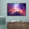 Berg - Sterrenhemel - Ruimte - Neon canvas 2cm klein -sfeer4