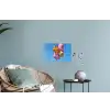 Ballonnen - Goud - Stervorm - Roze Muursticker klein -plant