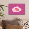 Girl power - Wolk - Roze canvas 2cm klein -sfeer1