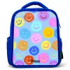 Vrolijk patroon van smileys Kinderrugzak - Blauw middel -3d