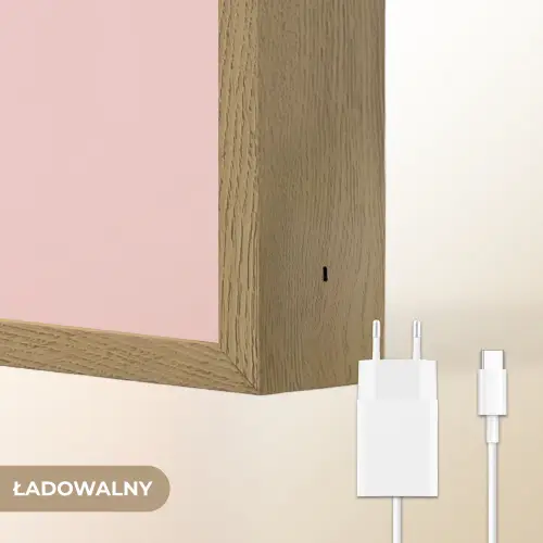 Giraffe - Illustratie - Roze Light Box met batterij (Wandlamp kind) middel -USP_websiteoplaadbaarNL