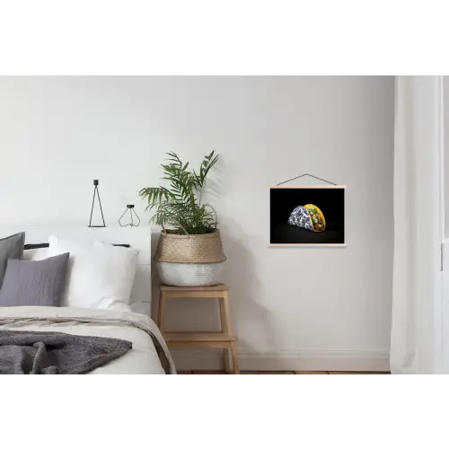 Taco - Vlees - Salade - Delftsblauw - Motief textielposter latten blank klein -woonkamer