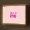 Bisou - Roze - Minimalistisch Light Box met batterij (Wandlamp) middel -z3d_website