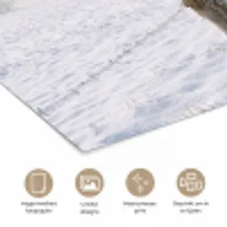 Hek - Sneeuw - Mist - Platteland - Nostalgisch poster papier klein -closeup_NL