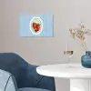 Aardbeien - Lijst - Rood - Geruit poster papier klein -sfeer3