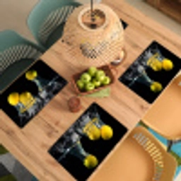 Citroenen in de Schijnwerpers Placemat vinyl groot -zzsfeer5_Kitchenyeah-website