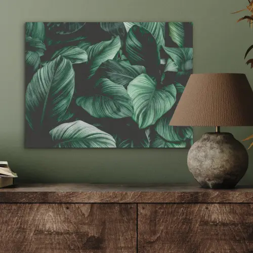 Jungle - Bladeren - Tropisch - Planten - Natuur PET vilt klein -sfeer2