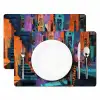 Abstract - Figuren - Kleurrijk Placemat vinyl groot -zzsfeer2_Kitchenyeah-website