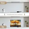 Boom - Natuur - Goud - Modern keuken achterwand spatscherm klein -voor_na_NL