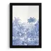 Tropisch - Jungle - Blauw fotolijst zwart zonder passe partout klein -3d