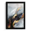 Kunst - Goud - Luxe - Abstract - Modern fotolijst zwart zonder passe partout klein -3d