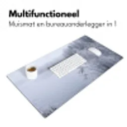 Riet - Bevroren - Winter - Natuur Muismat XXL klein -sfeer4