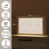 Bloemenprint - Grijs - Crème Light Box met kabel (Tafellamp) klein 924 -USP_websiteoverzichtNL