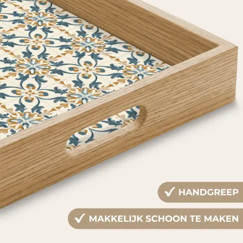 Patroon - Klassiek - Kleurrijk Dienblad Rechthoek middel 911 -USP_HandgreepNL