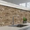 Beige - Graniet - Ruw keuken achterwand 2 middel 871 -3d_schuin