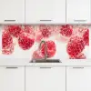 Fruit - Water - Bubbels - Rood keuken achterwand 2 middel -3d