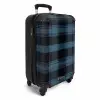Klassiek geruit patroon in blauw tinten NBS - Handbagage koffer - Unisex middel -productfoto_3d
