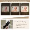 Vrouw - Douche - Roze Light Box met batterij (Wandlamp) middel -USP_dimbaarNL