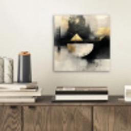 Abstract - Zwart - Verf - Modern aluminium wit klein -sfeer1