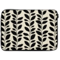Botanisch - Dessin - Zwart - Beige laptophoes neopreen klein 279 -zkaufland3dotto