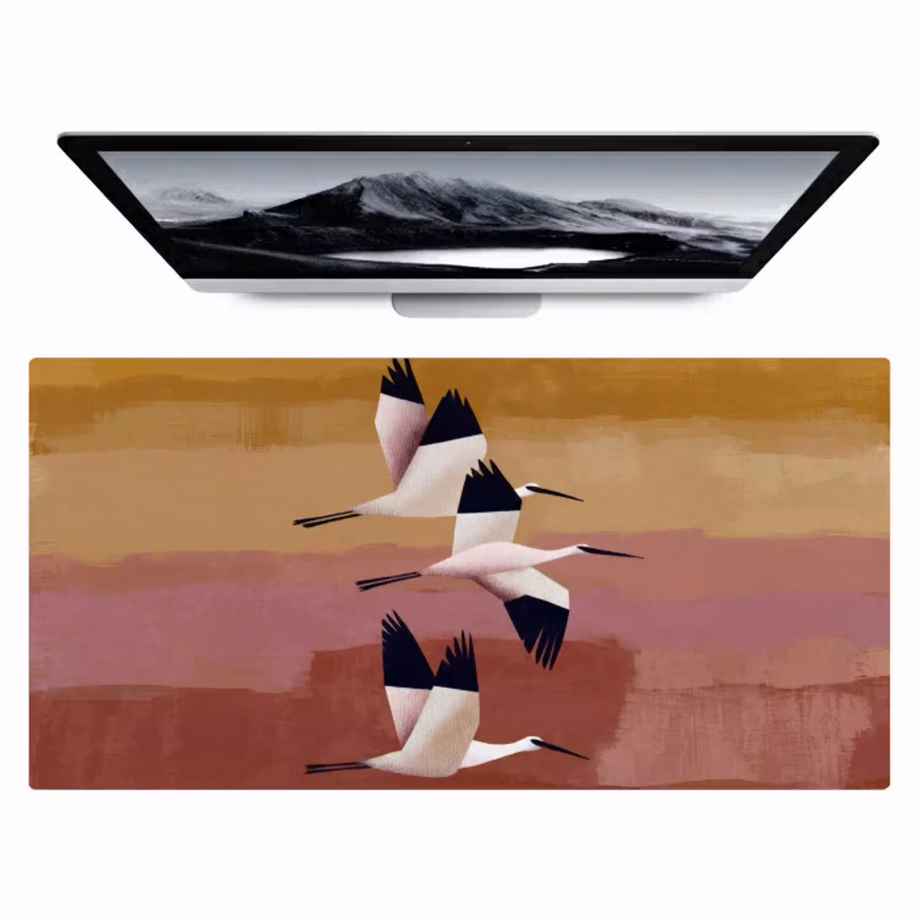 Vogels - Snavel - Abstract Muismat XXL klein -zzz3d