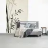 Japandi - Bamboe - Beige fotobehang vinyl groot -slaapkamer