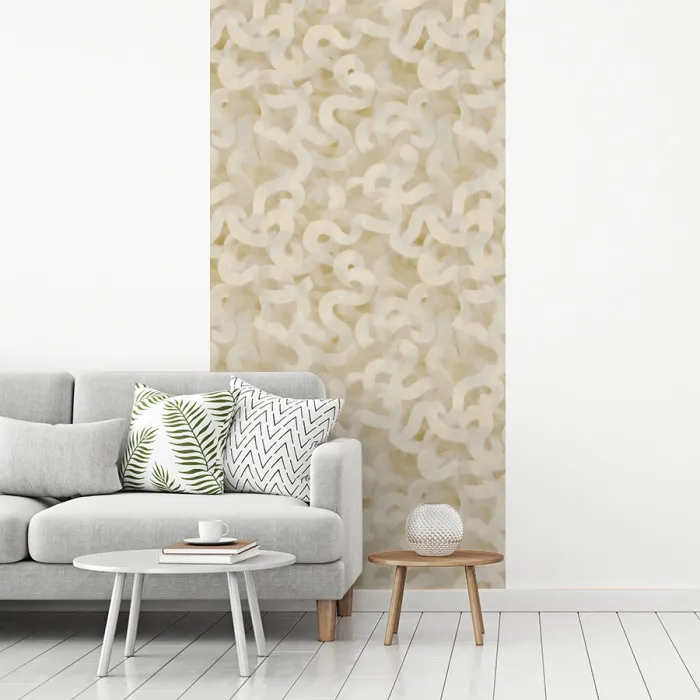 Abstract - Lijnen - Beige fotobehang vinyl groot 64 -woonkamer