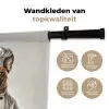 Kat - Hond - Kokskleding Wandkleed katoen klein -sfeer2