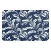 Botanisch - Patroon - Blauw Badmat klein 997 -3d