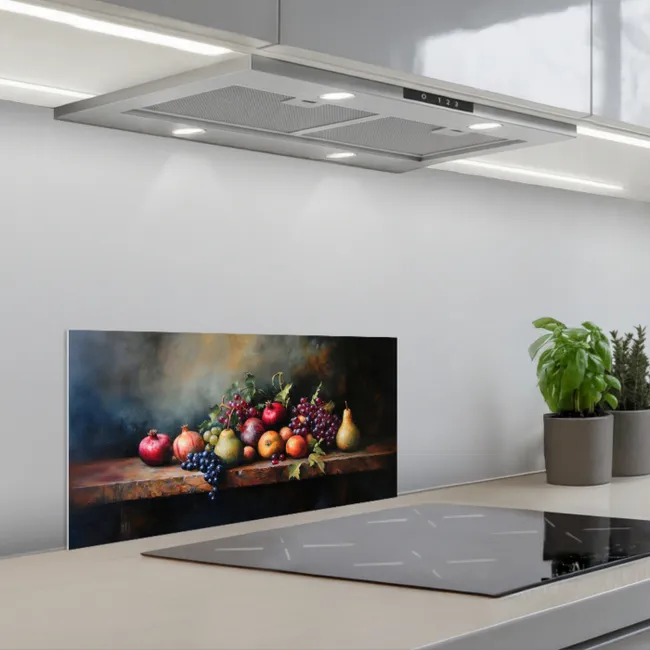 Rustiek - Stilleven - Fruit keuken achterwand spatscherm klein -3d_schuin