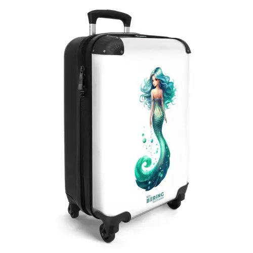 Sandra smaragd Koffer - NBS - Handbagage middel -productfoto_3d
