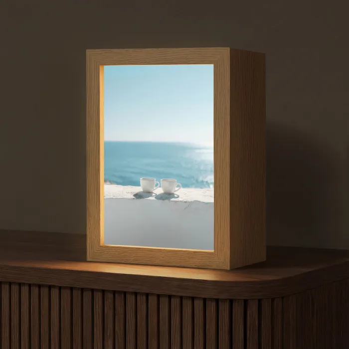 Zee - Koffiekopjes - Zomers Light Box met kabel (Tafellamp) klein -z3d_website