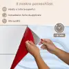 Marmer - Golf - Blauw - Patronen - Marmerlook - Pastel keuken achterwand spatscherm klein -spatscherm_IT