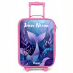 Zeemeermin - Onderwater - Paars - Blauw Kinderkoffer - Roze klein -3d